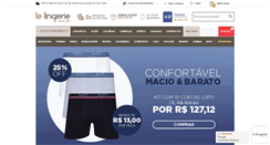 Desktop Screenshot of lelingerie.com.br